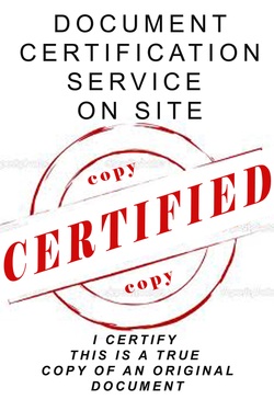 Who can certify copies of original documents?
